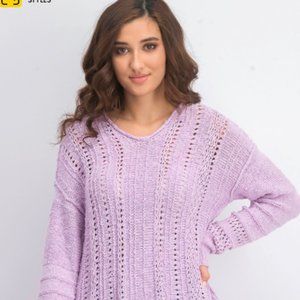 Style & Co  Women's V-Neck Pointelle Sweater